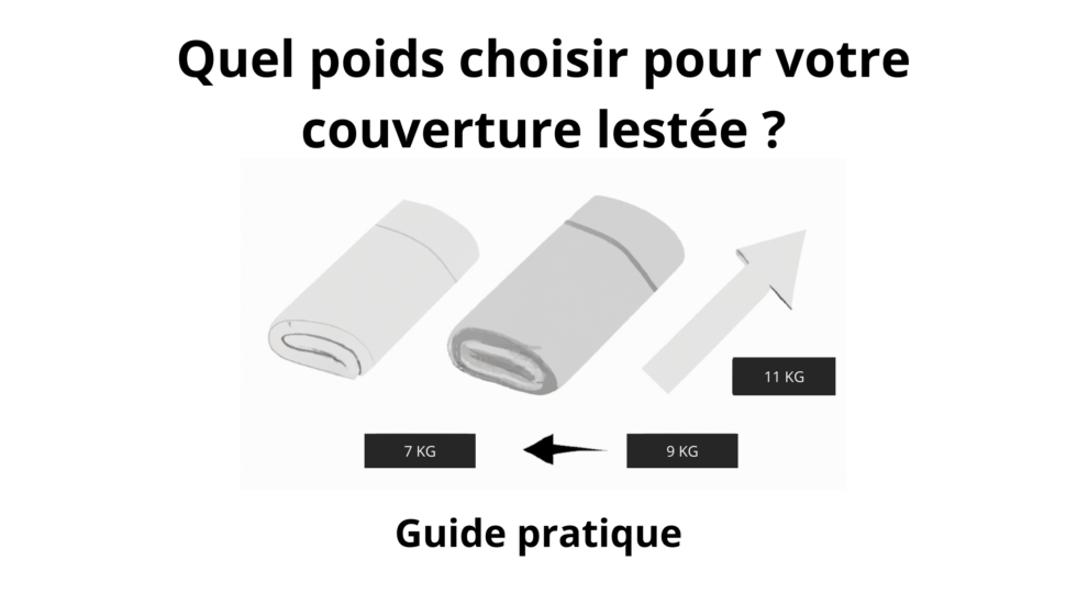 Quel poids choisir pour votre couverture lestée ? Guide pratique