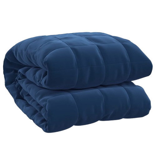 Couverture lestée bleue